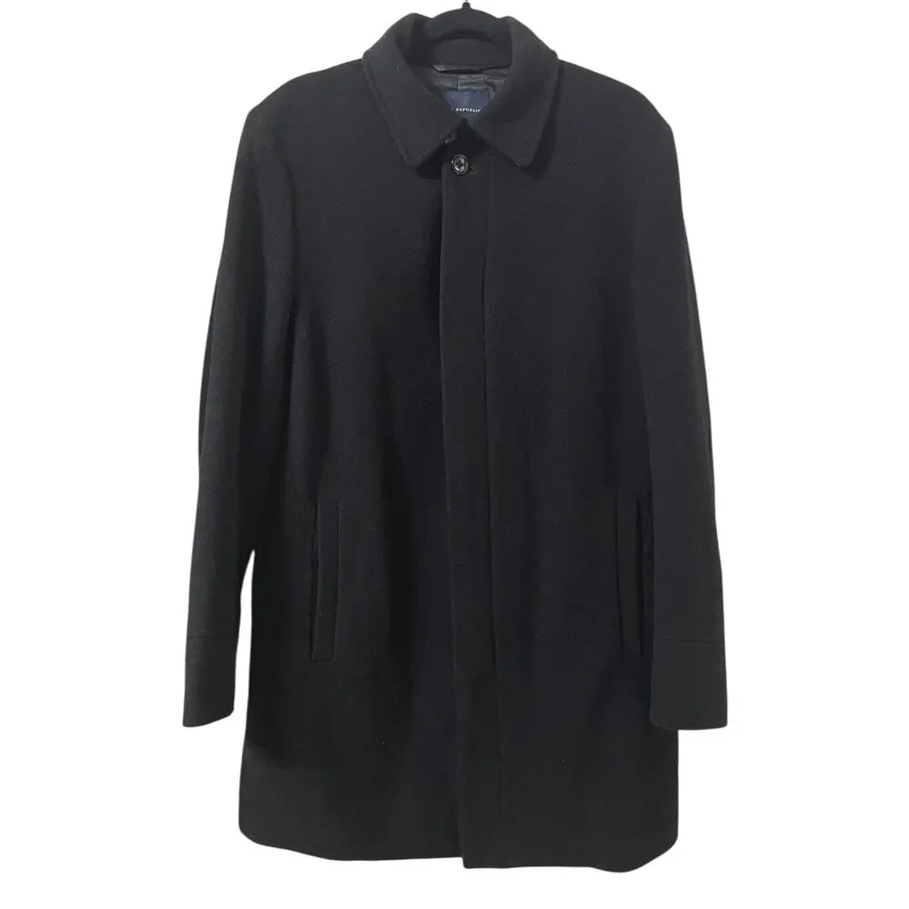 Banana Republic Wool Blend Mens Coat Size S